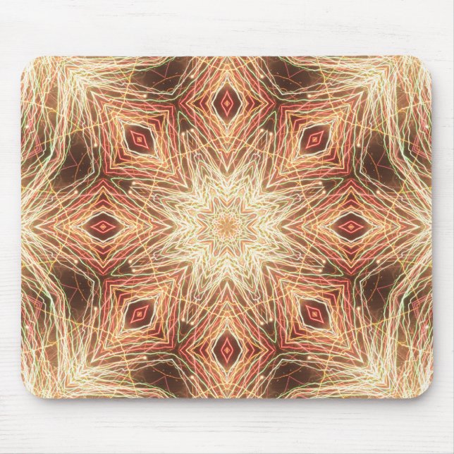 Mousepad Um caleidoscópio de rato colorido (Frente)