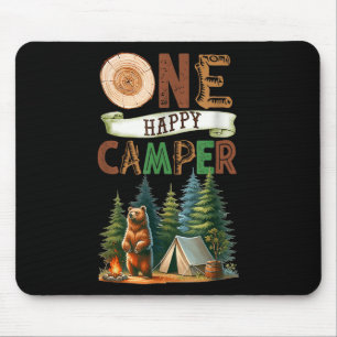 Mousepad Um Campista Feliz Primeira Família Aniversário Cam