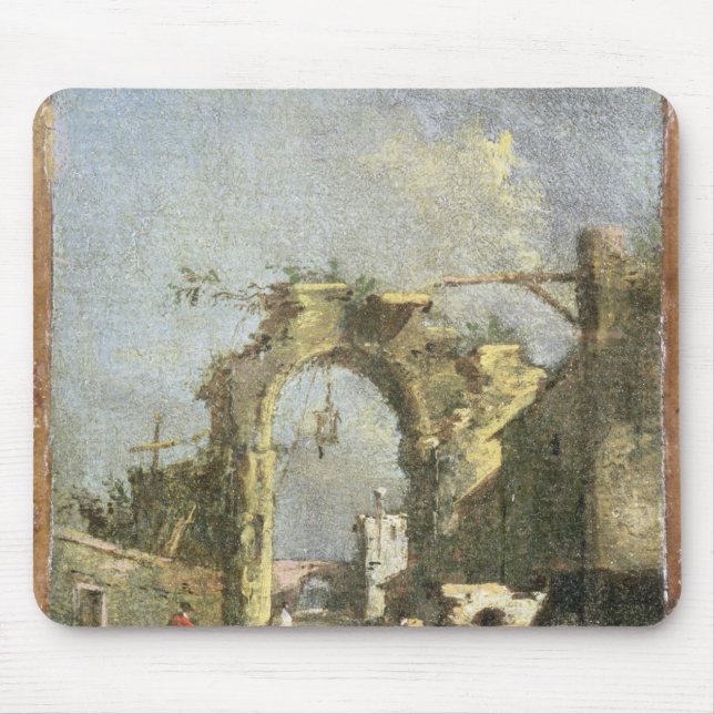 Mousepad Um capricho - ruínas, século XVIII (Frente)