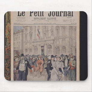 Mousepad Um casamento em uma bicicleta