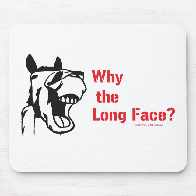 Mousepad Um cavalo anda em um bar… (Frente)