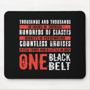 Mousepad Um Cinturão Negro Artes Marciais Engraçadas Karate