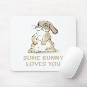 Mousepad Um Coelhinho Te Ama  Presentes de coelho