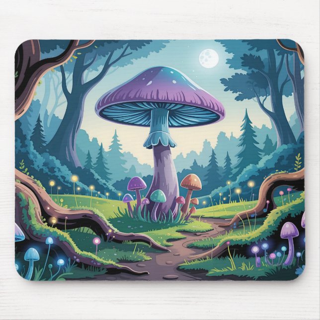 Mousepad Um Cogumelo Roxo (Frente)