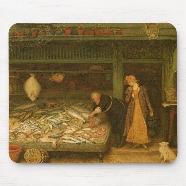 Mousepad Um Compro do Fishmonger por Frederick Walker (Frente)