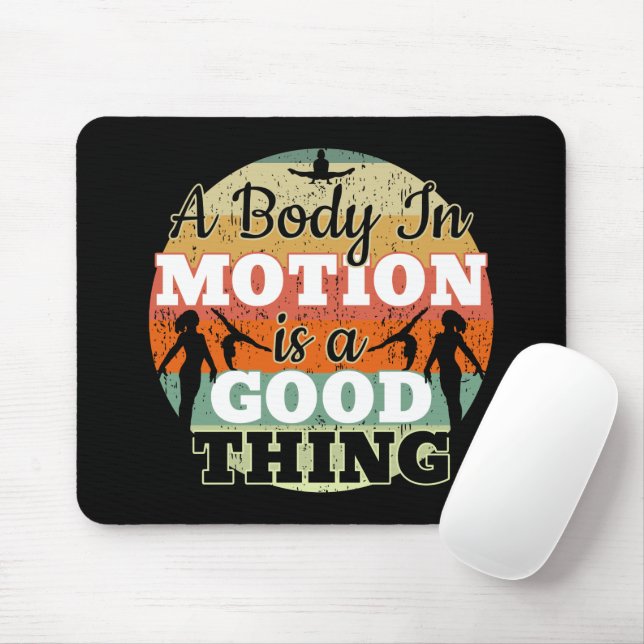Mousepad Um Corpo em Movimento - Mentalidade de Ginástica F (Com mouse)
