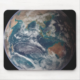 Mousepad Um de vista completa da terra que mostra dados