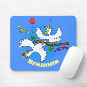 Mousepad Um desenho animado de festas de coquetéis engraç