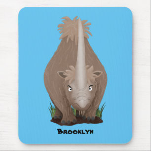 Mousepad Um desenho animado de Rinoceronte elasmotherium