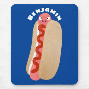 Mousepad Um desenho animado e engraçado de Weiner