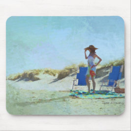 Mousepad Um dia no Pad do Mouse na Praia
