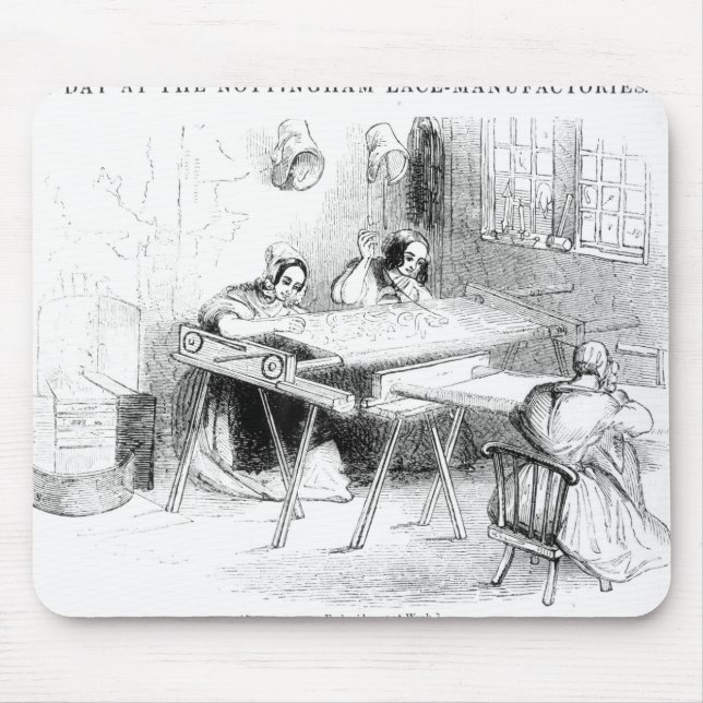 Mousepad Um dia nos fabricantes do laço de Nottingham (Frente)