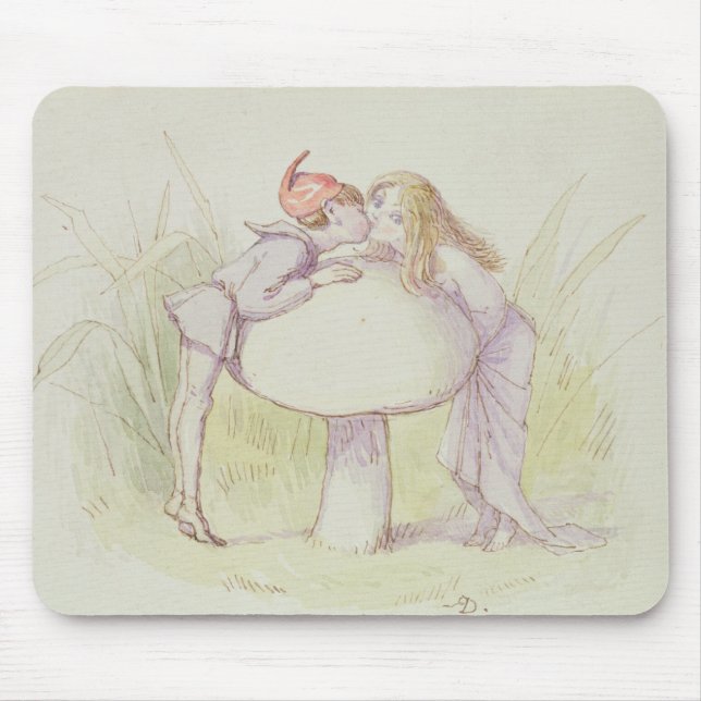 Mousepad Um duende e uma fada (Frente)