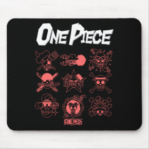 Mousepad Um Ece Anime Jolly Rogers Ícones Contornos Para Tr