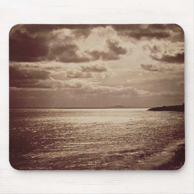 Mousepad Um efeito do Sun, Normandy c.1857 (foto do sepia (Frente)