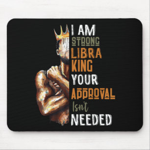 Mousepad Um Forte Rei de Libra na Coroa Zodiacal Presente d