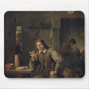 Mousepad Um fumador que inclina-se em uma mesa, 1643