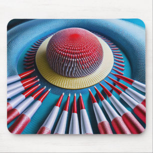 Mousepad Um Layout de Fantasia de Alguns Lápis Mecânicos