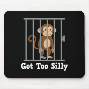 Mousepad Um Macaco Engraçado Tem Homens Humores Bobos Mulhe