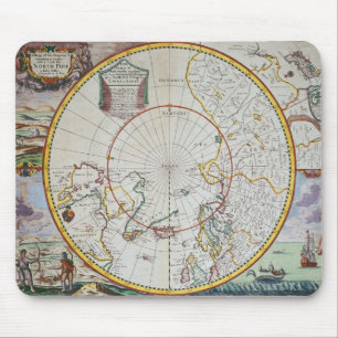 Mousepad Um mapa do Pólo Norte