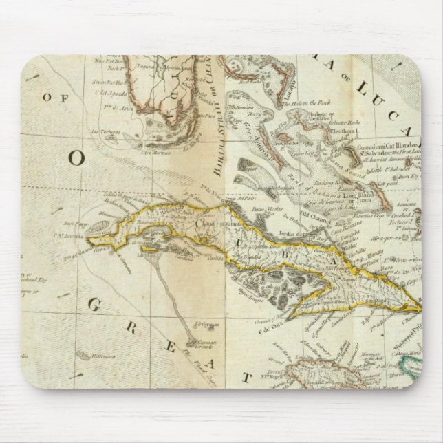 Mousepad Um Mapa Exato Do Sul Da América Do Norte (Frente)