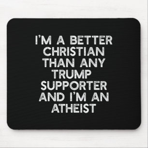 Mousepad Um melhor apoiador cristão anti-45 Meme