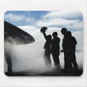 Mousepad Um membro de grupo da plataforma de vôo