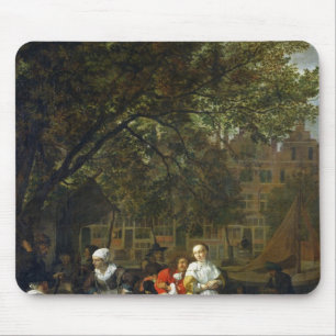 Mousepad Um mercado da erva em Amsterdão