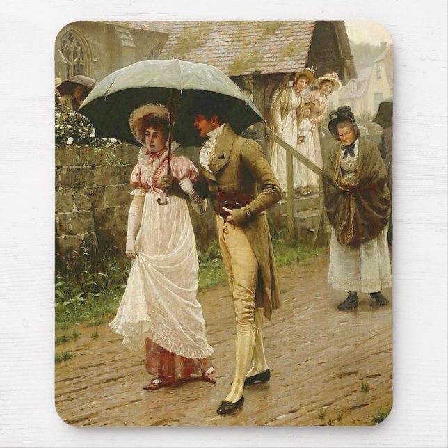 Mousepad Um molhado domingo de manhã (Frente)