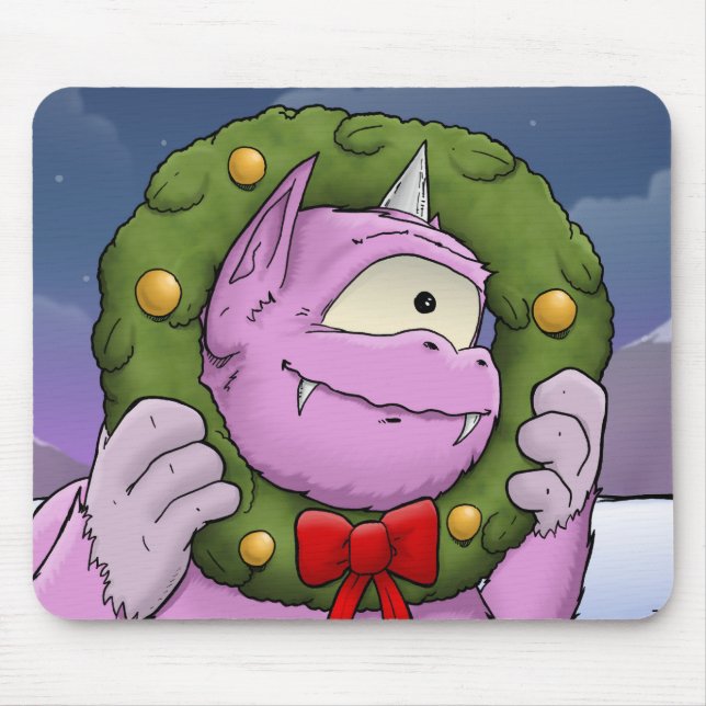 Mousepad Um Monstro do Mouse Milagre de Natal (Frente)