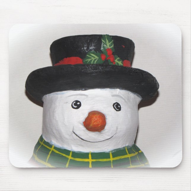 Mousepad Um Mouse Muito Bonito De Neve (Frente)