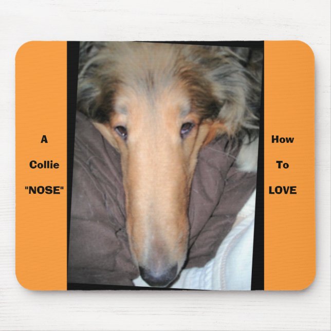 Mousepad Um NARIZ Collie. (Frente)