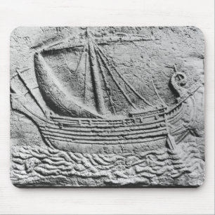 Mousepad Um navio do comércio do Phoenician em Sidon