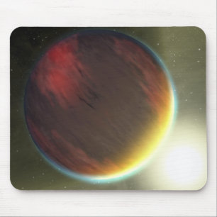 Mousepad Um nebuloso Jupiter-como o planeta que orbita