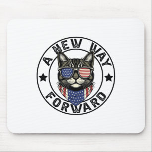 Mousepad Um novo caminho para Kamala Harris 2024 Gato sem f