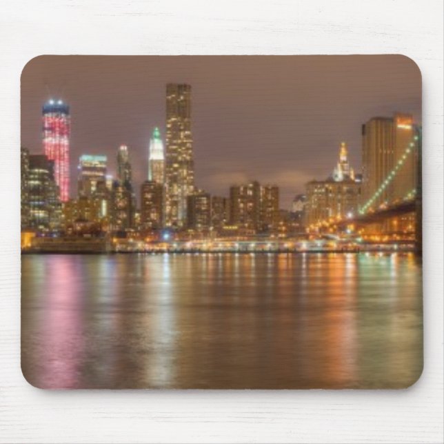 Mousepad Um panorama da skyline da Nova Iorque (Frente)