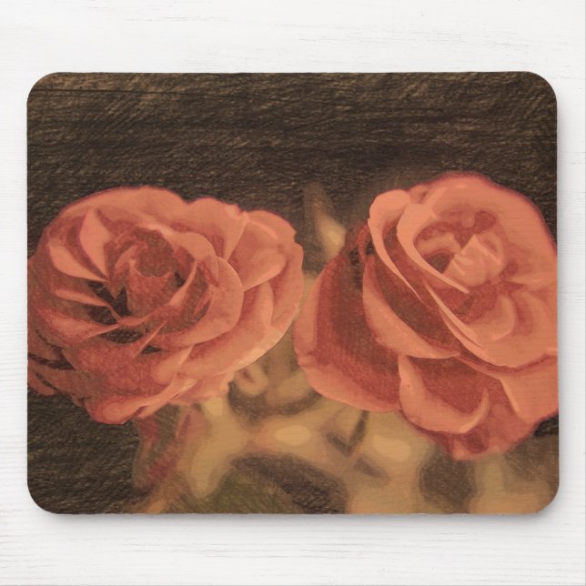 Mousepad Um par de rosas no sketch3 (Frente)