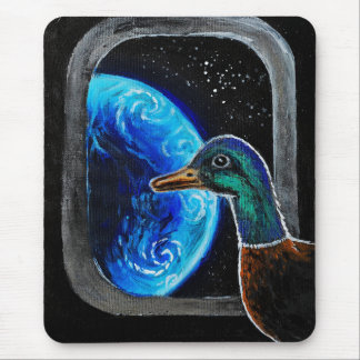 Mousepad Um pato enviado para o espaço exterior