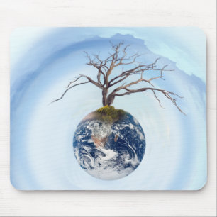 Mousepad Um Planeta de Árvore