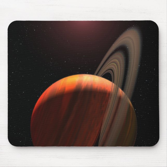 Mousepad Um planeta gigante a gás orbitando uma anã vermelh (Frente)