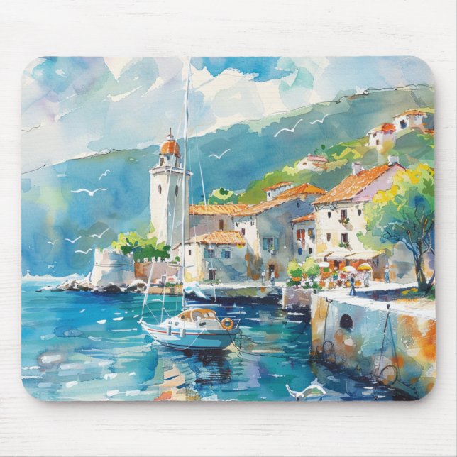 Mousepad Um Porto Marítimo (Frente)