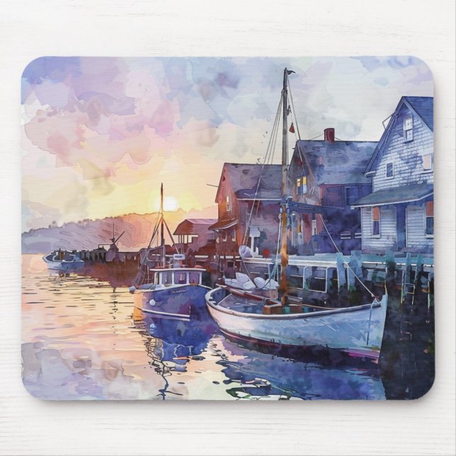 Mousepad Um Porto Tranquilo (Frente)