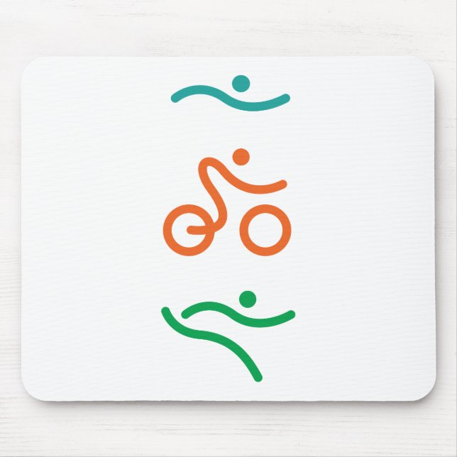 Mousepad Um presente Triathlon excelente para seu amigo ou  (Frente)