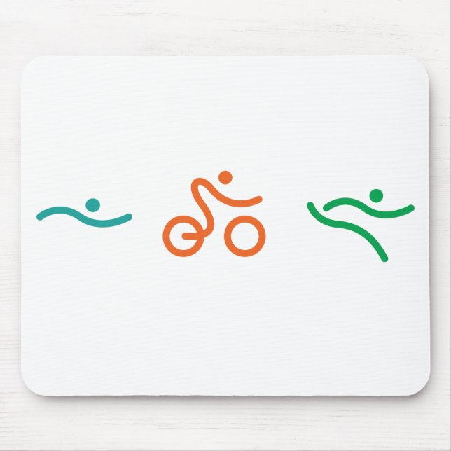 Mousepad Um presente Triathlon excelente para seu amigo ou  (Frente)