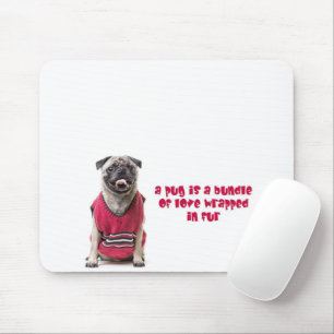 Mousepad Um Pug É Um Pacote De Amor Embalado De Pele