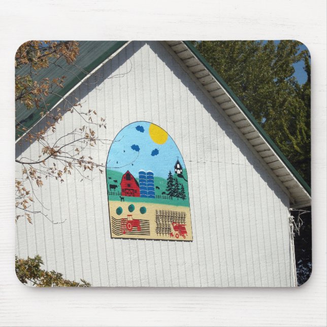 Mousepad Um Quilt Barn Divertido (Frente)