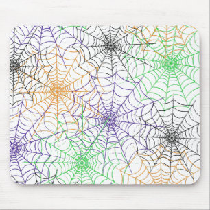 Mousepad Um simples padrão na Web da aranha de Halloween
