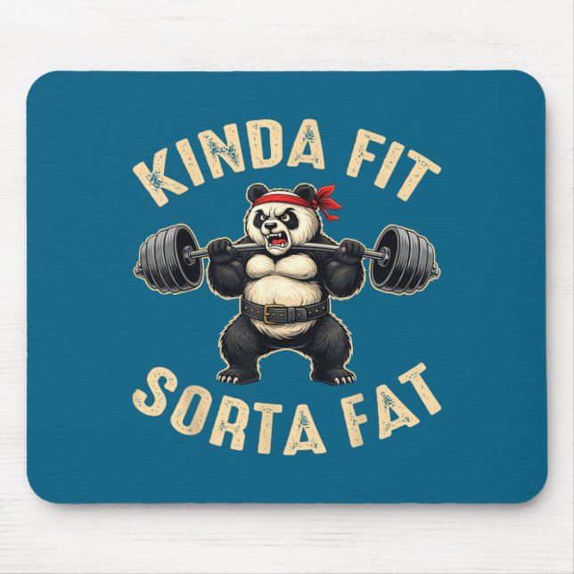 Mousepad Um Tanto em Forma Meio Gordo Freqüentadores de Aca (Frente)