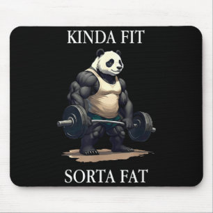 Mousepad Um tanto em forma, um pouco gordo, panda engraçado