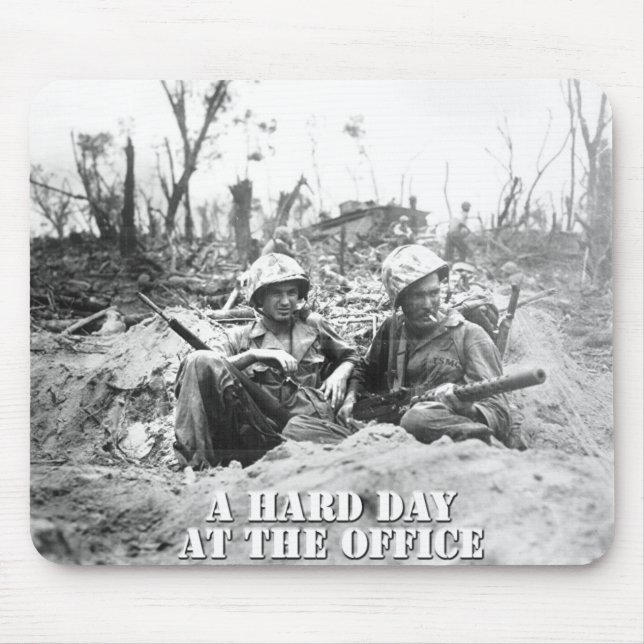 Mousepad Um tapete do rato do dia difícil (Frente)